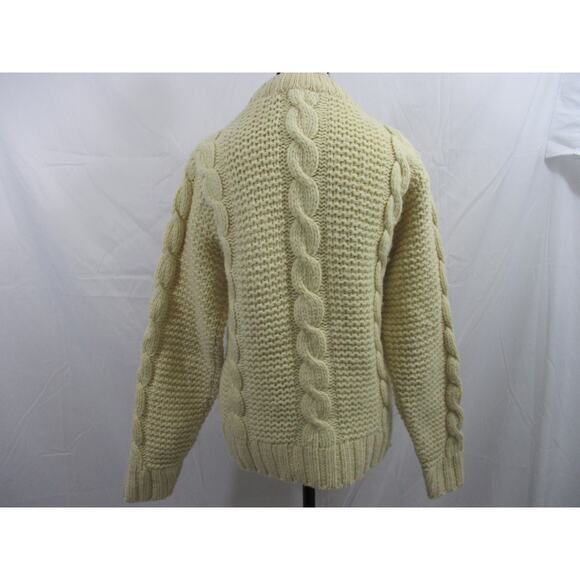 Vintage Regent Row Ivory Cable Knit Sweater Medium to Large - Picture 14 of 16